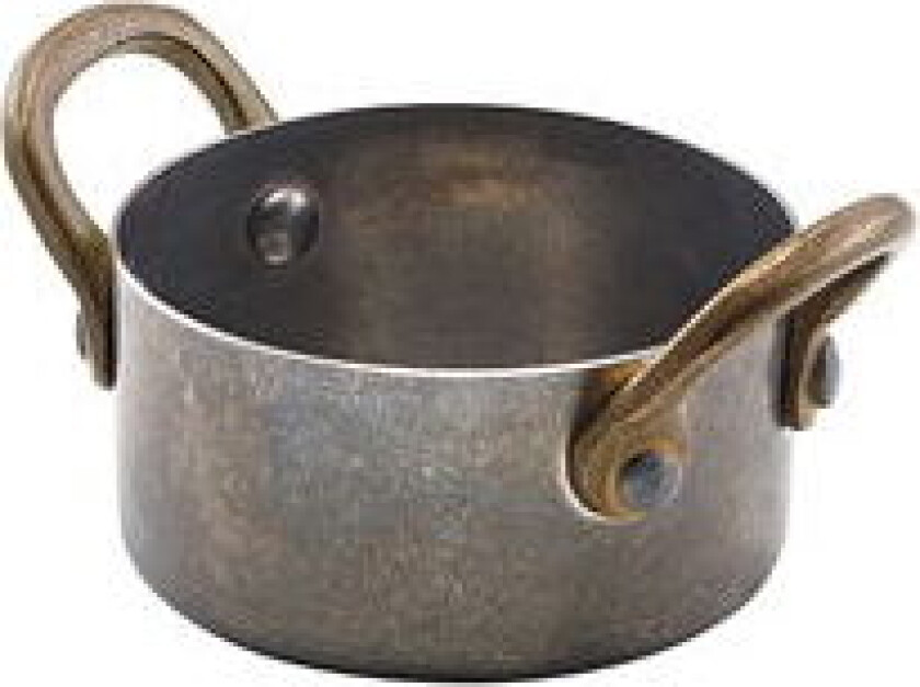 Vintage Steel Mini-grytefat 7 x 3,75 Cm