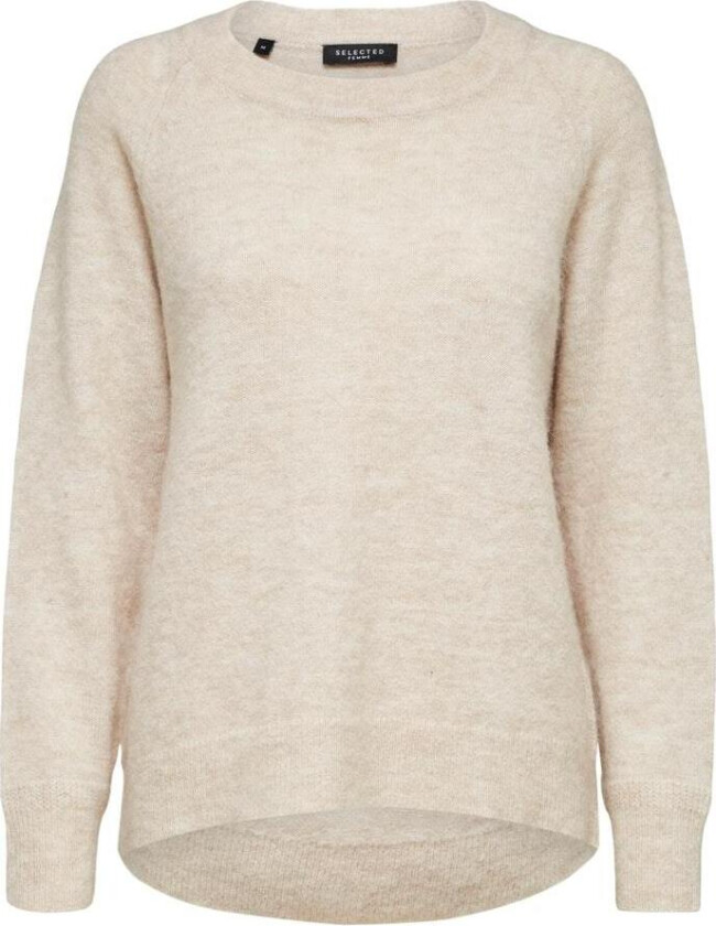 Lulu LS Knit O-Neck - Birch Melange XS