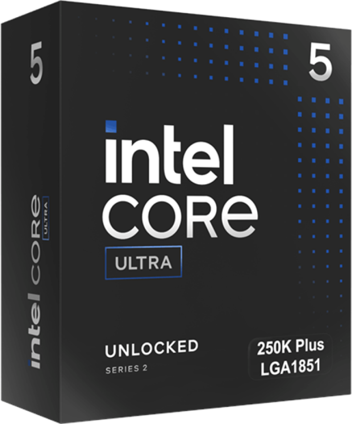 Core Ultra 5 250K Plus Arrow Lake-S Refresh Prosessor/CPU - 18 kjerner - 3.5 GHz - LGA1851 - Boxed (uten kjøler)