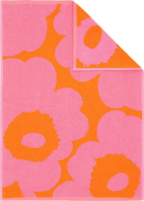 Unikko Håndkle 50x70 Cm / Oransje - Håndklær & Badelaken Bomull Rosa - 075754-230
