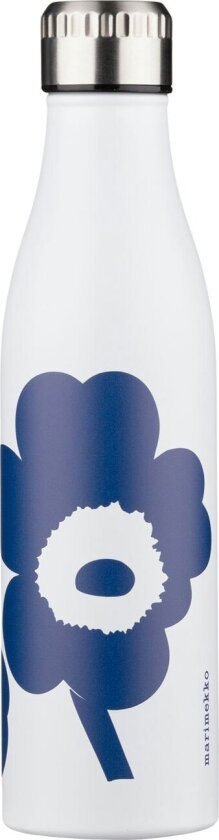 Unikko Drikkeflaske 500 Ml / Blå - Vannflasker & Glassflasker Rustfritt Stål Hvit - 075427-150