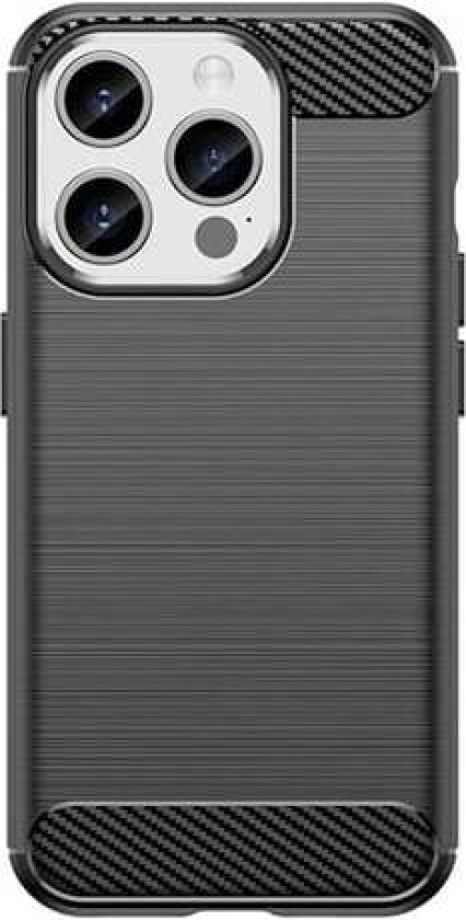Flexible Carbon Pattern Case for iPhone 15 Pro Carbon Case - Black