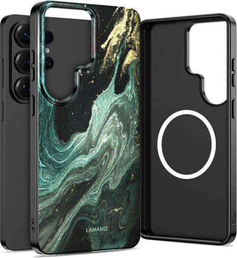 Lamano MagSafe Case for Samsung Galaxy S26 Ultra - Black & Green