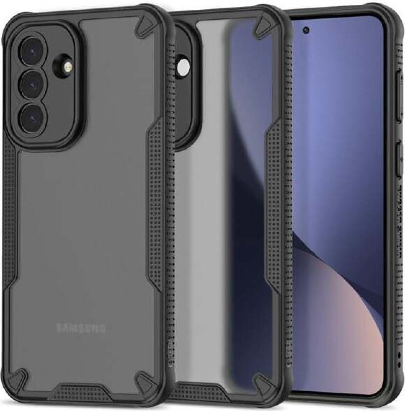 Rugged Shield Case for Samsung Galaxy A57 5G - Translucent Black