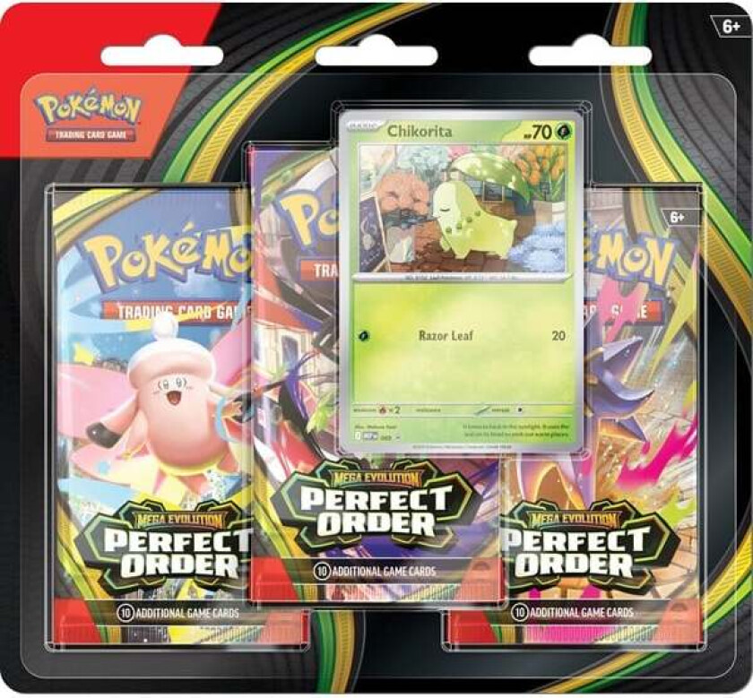 TCG Perfect Order Booster 3-Pack with Promo Card - Mega Evolution