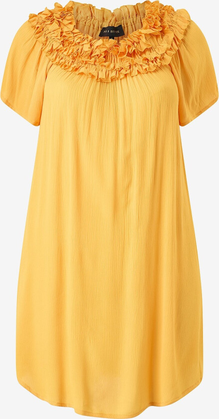 Kjole Double Ruffle Edge - Gul