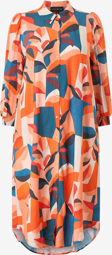 Skjortekjole Puff 3/4 Sleeves - Flerfarget