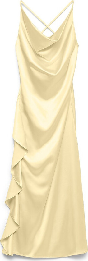 Maxikjole vmMillie SL Crossback - Gul