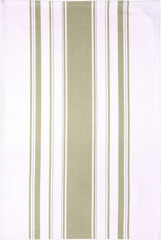 Stripete kjøkkenhåndkle Love Colour Sage - Grønn