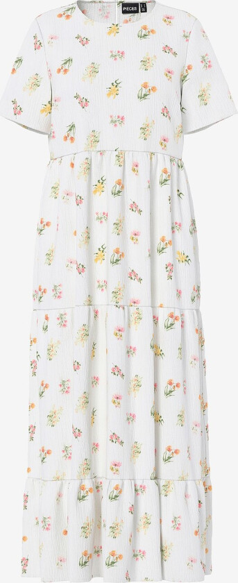 Maxikjole pcEvie SS - Hvit