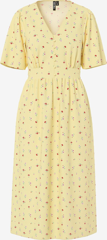 Kjole pcTala SS Midi Dress Noos BC - Gul