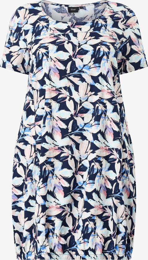 Kjole jEasy S/S Aop Dress - Blå