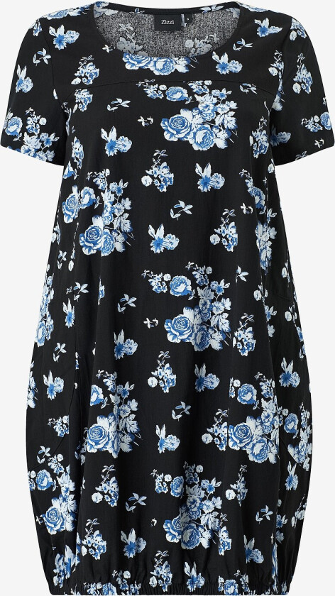 Kjole jEasy S/S Aop Dress - Svart