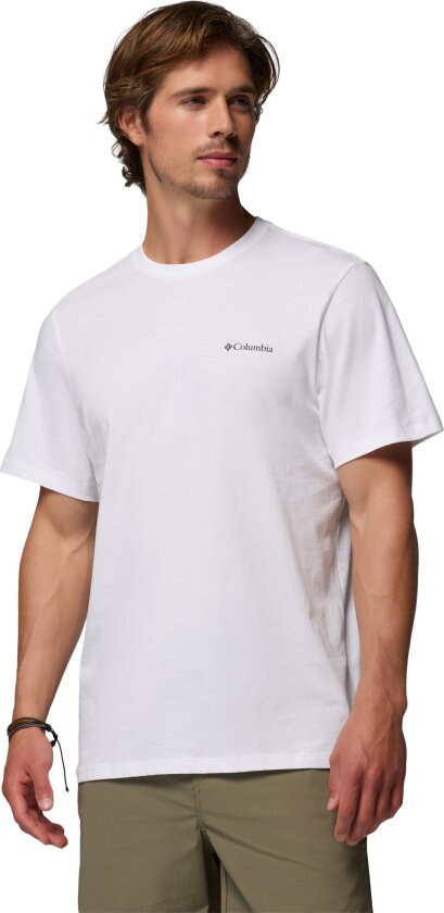 Men's CSC Logo Organic Cotton T-Shirt White, Boxy Brand