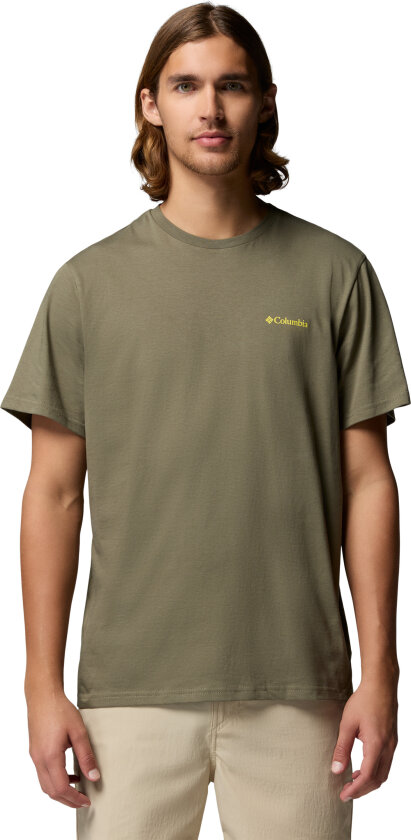 Men's CSC Outdoor Organic Cotton T-Shirt Stone Green, Shining Sandscape