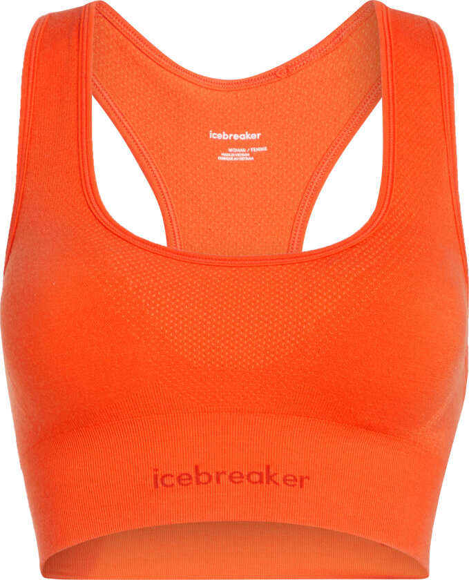 Women's Merino Blend 260 Zoneknit Seamless Bra Fervid