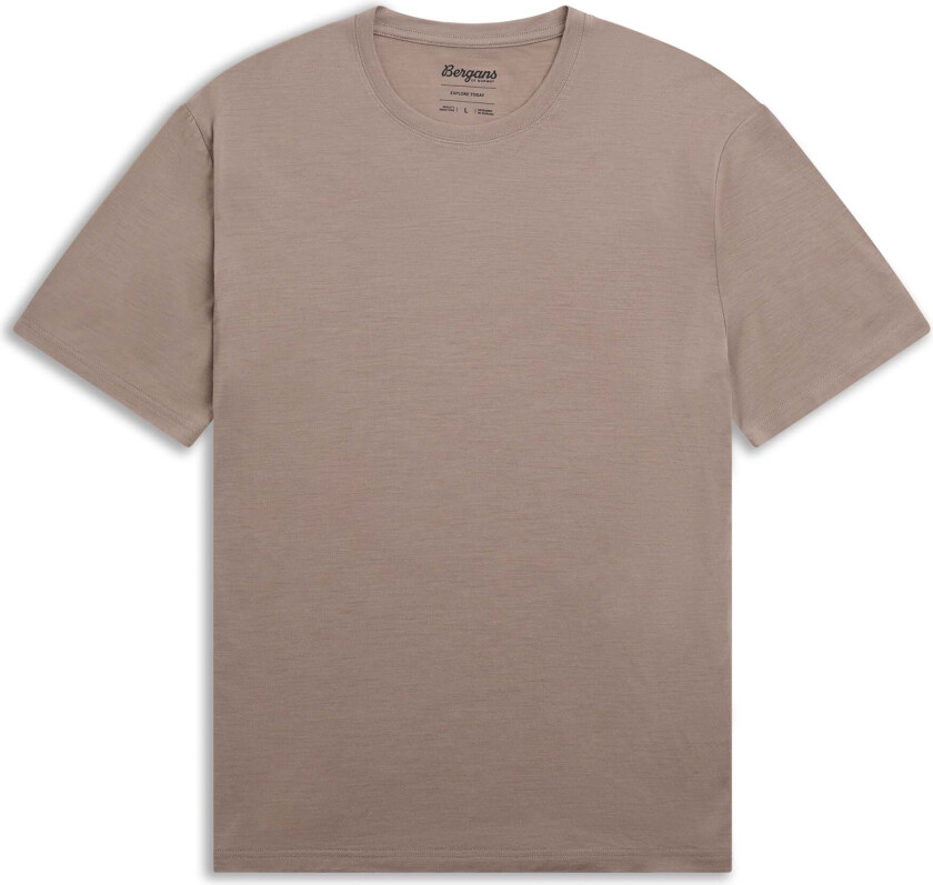 Bergans Men's Merino Light Tee Rock Taupe