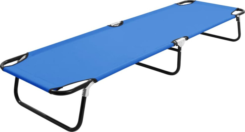 Sammenleggbar solseng blå stål