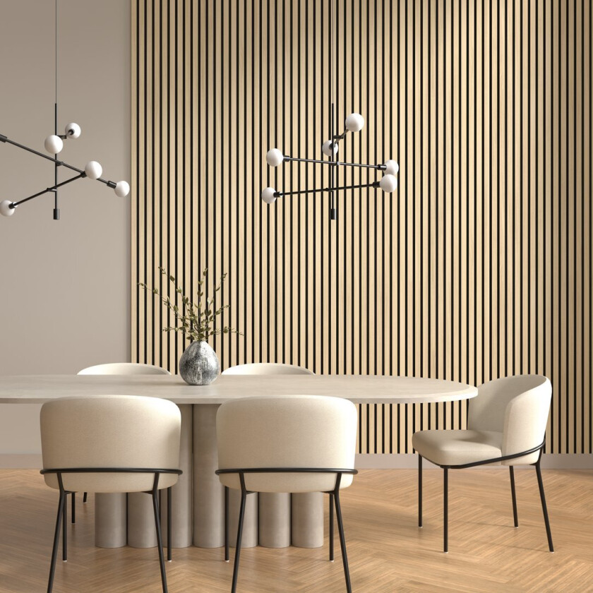 BY VENØ PRO AKUSTIKK SPILEPLATE EIK 2400X520X17 MM