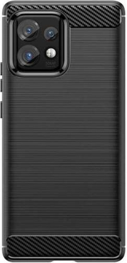 Carbon Case Silicone Case for Motorola Edge 40 Pro - Black