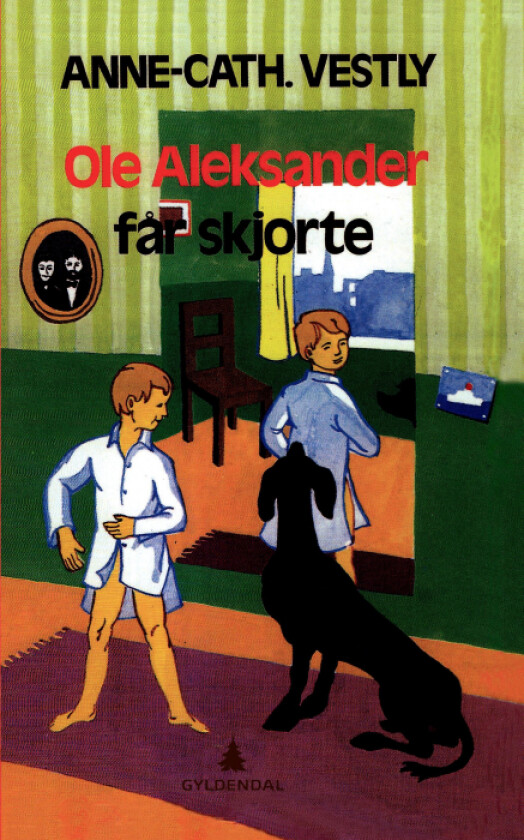 Ole Aleksander får skjorte av Anne-Cath. Vestly