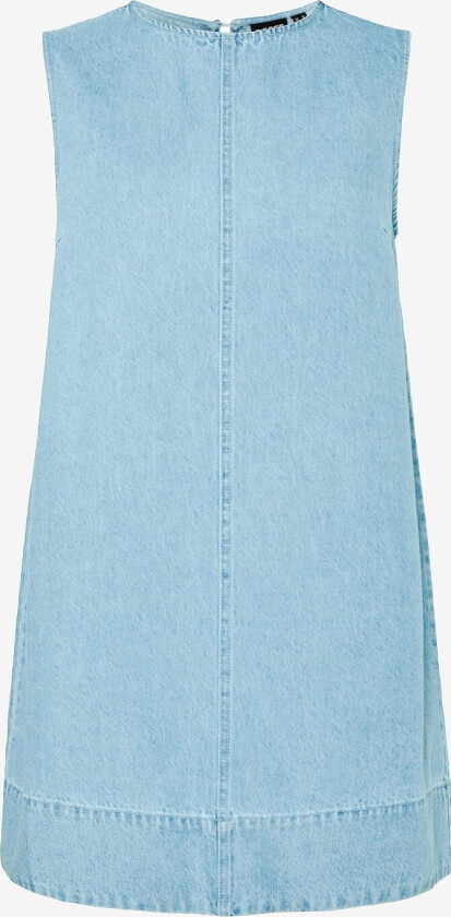 Denimkjole pcFlora SL Mini Denim Dress - Blå