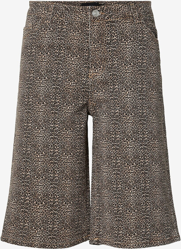 Jeans-shorts Pcsalume MW Wide Shorts Dnm - Brun