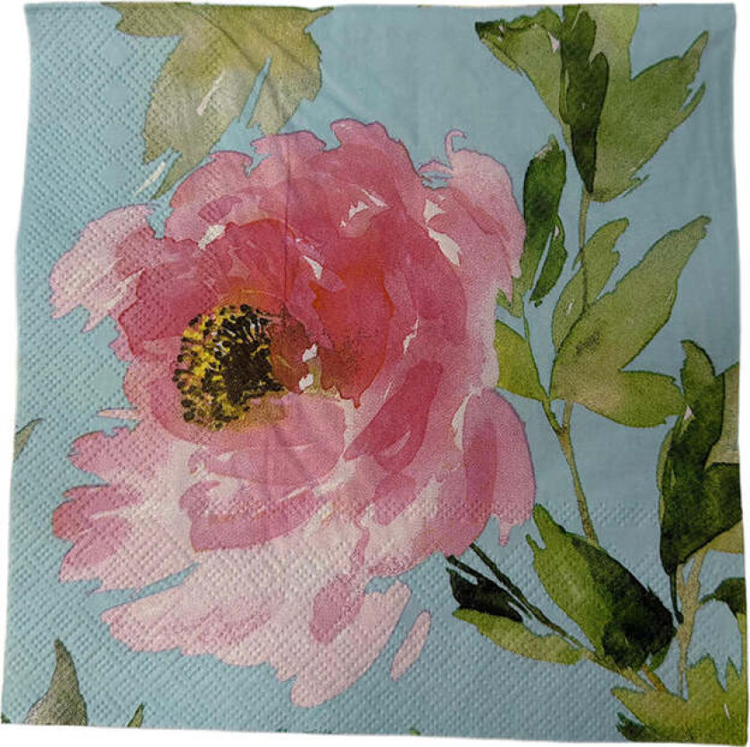 Collection Servietter 33x33cm Blomsterprint Pion