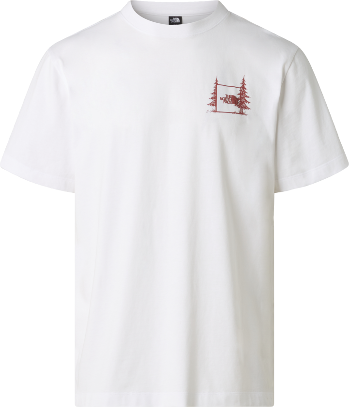 Unisex Camping Relaxed Graphic T-Shirt TNF White