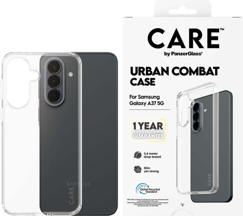 Samsung Galaxy A37 CARE by PanzerGlass Urban Combat Deksel - Transparent