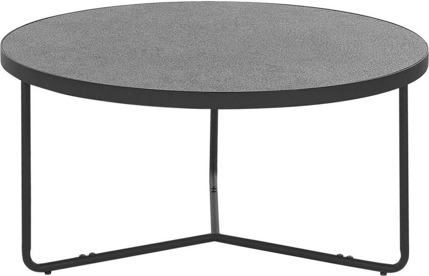 Soffbord Beliani Melody 80x80x40 cm Grey\|\|Black