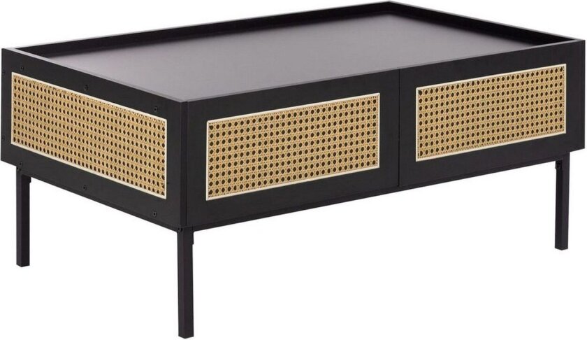 Soffbord Beliani Cullen Black\|\|Light wood