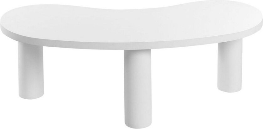 Soffbord Beliani Auburn Ljus trä White