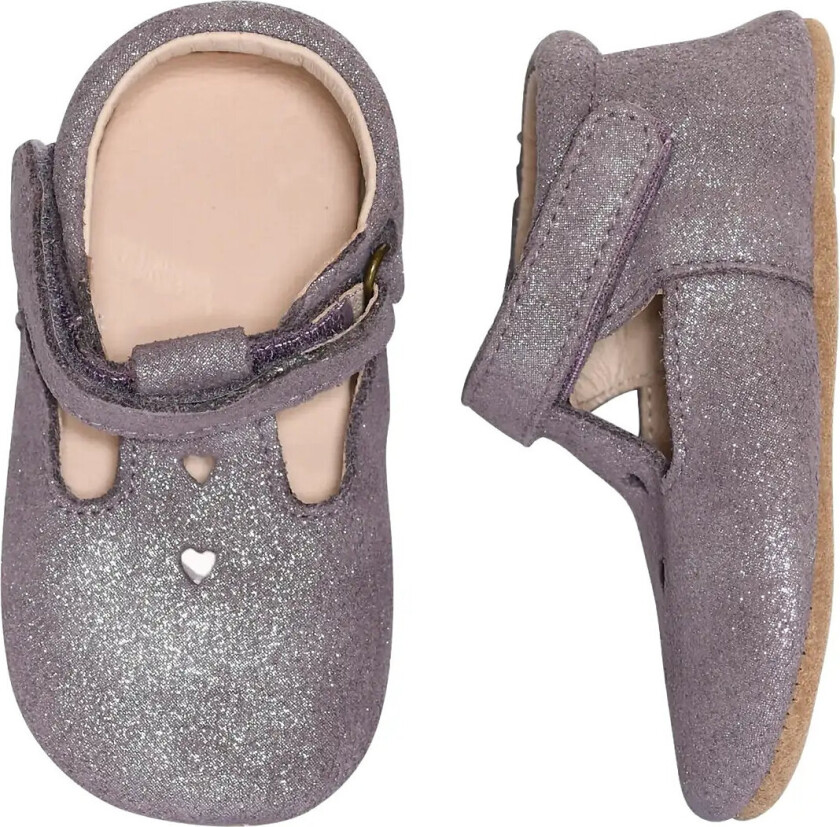 Bilde av Mary Jane Leather Slippers - Purple - 23/24