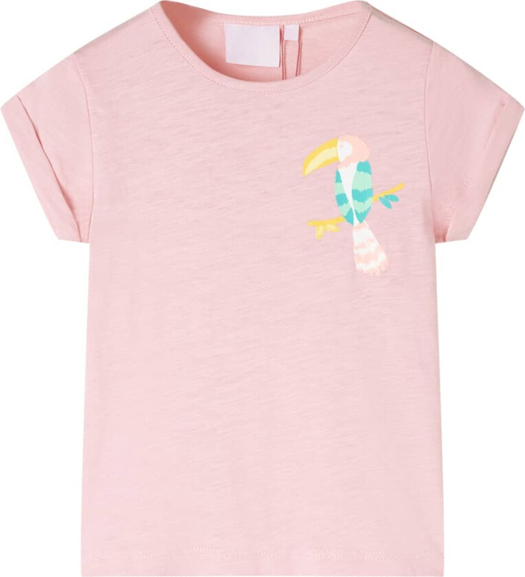 T-skjorte for barn lyserosa 116