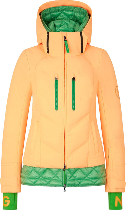 Maela Ski Jacket Dame Orange/Green 38