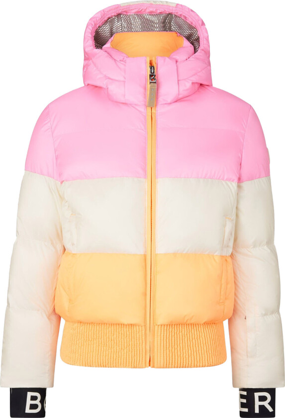 Anna Ski Jacket Junior Pink/Offwhite/Peach 140-146