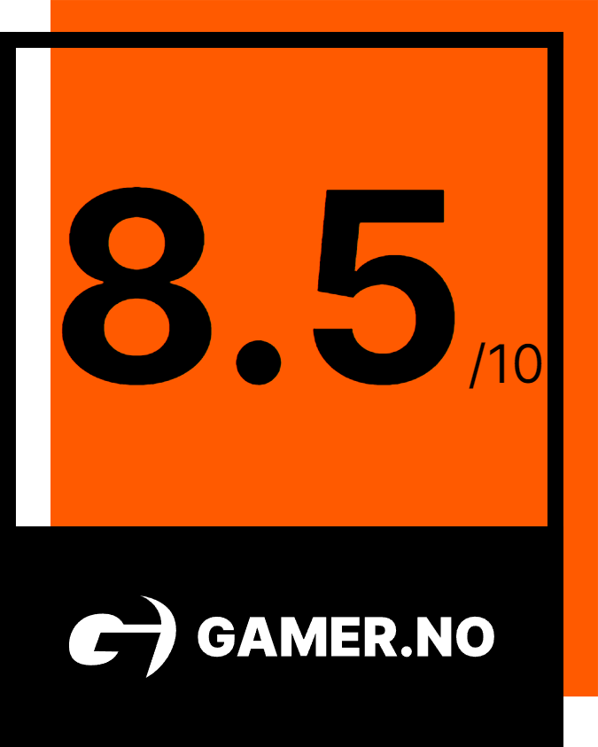 Karakter 8.5 av 10 hos Gamer.no