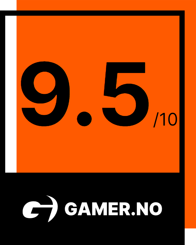 Karakter 9.5 av 10 hos Gamer.no