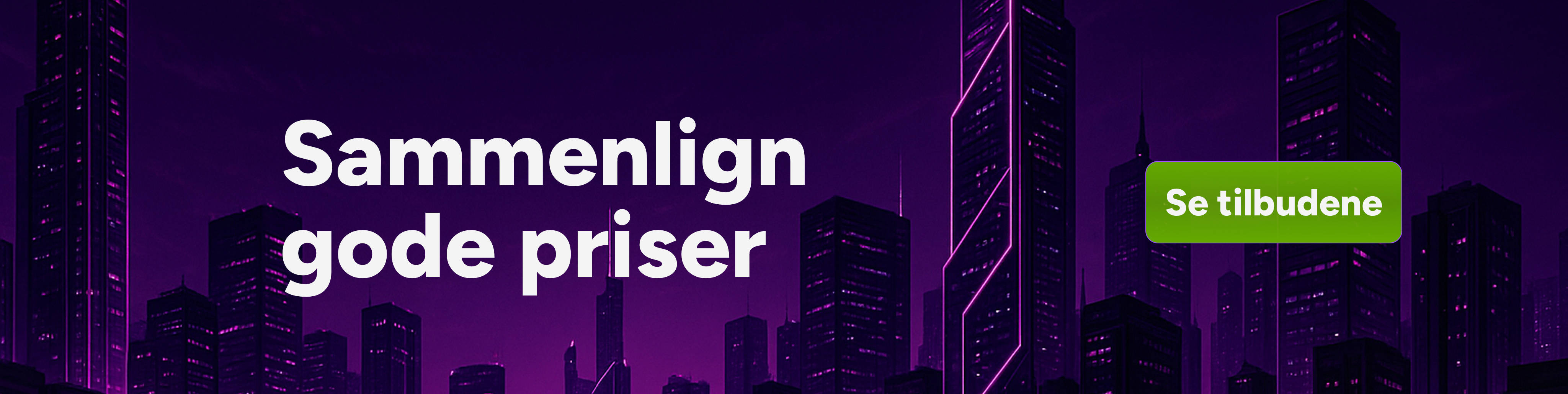 Forsidebanner: Sammenlign gode priser